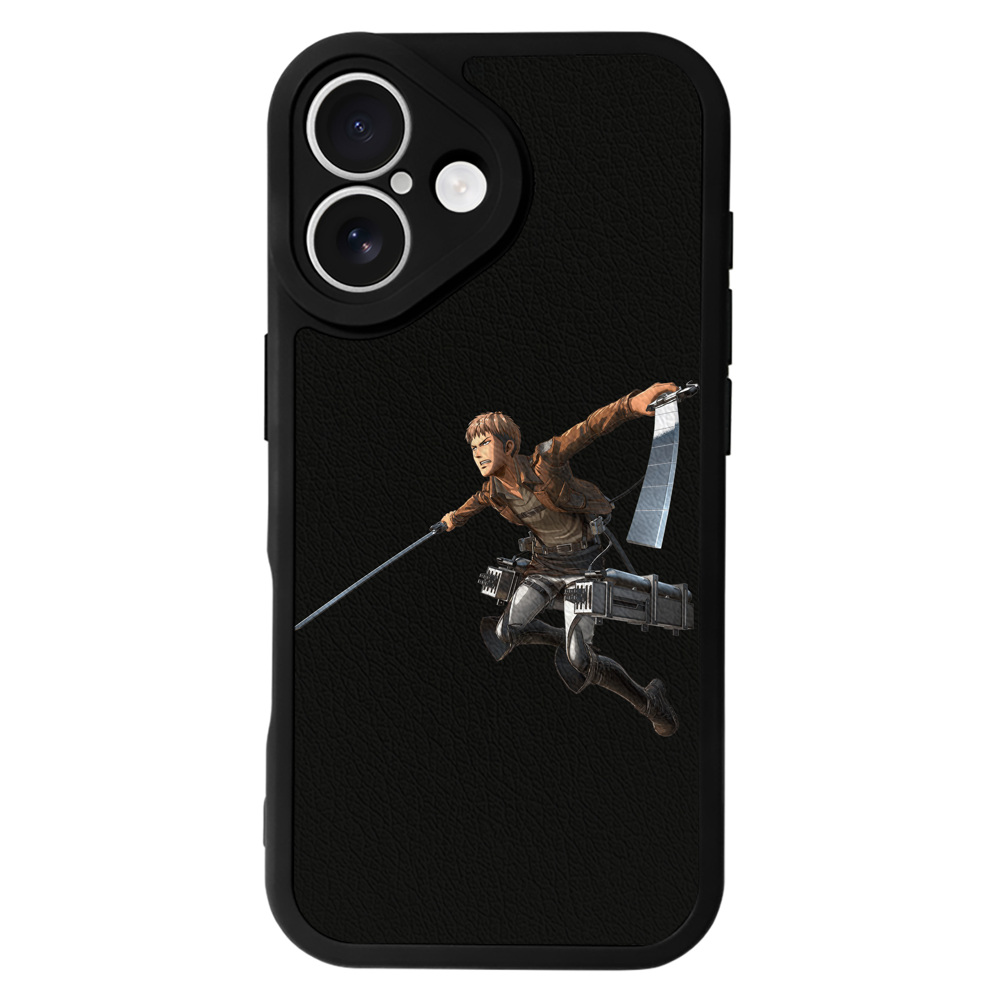 （画像用） 進撃の巨人 ジャン・キルシュタイン Attack on Titan Jean Kirstein 【iPhone 16シリーズ対応】シリコンスマホケース（レザー調） 材質：シリコン